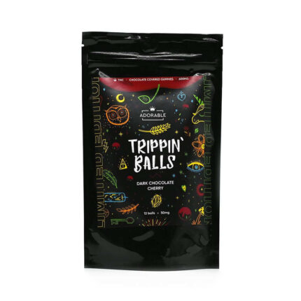 Adorable dark chocolate cherry trippin balls 600mg THC cannabis edible