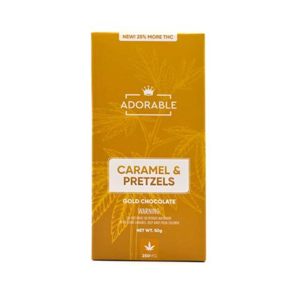 Adorable gold chocolate 250mg THC cannabis edible