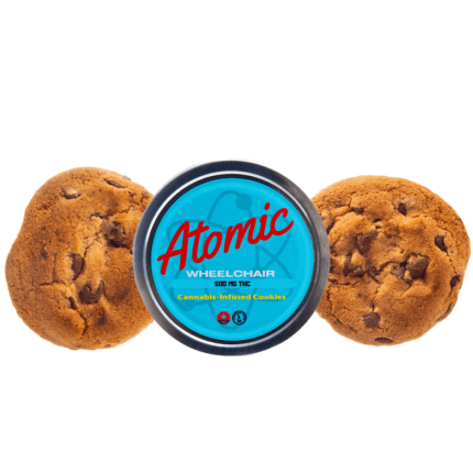 Atomic wheelchair chocolate chip cookie 500mg THC cannabis edible