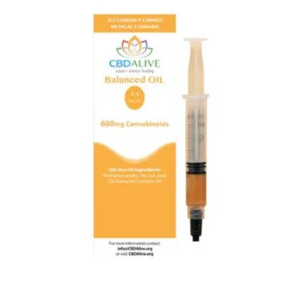 Balanced THC Oil 1 1 CBD & THC