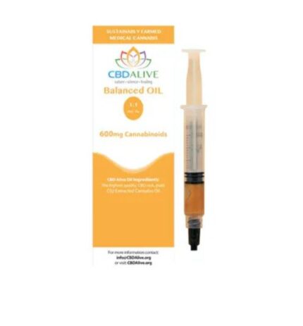 Balanced THC Oil 1 1 CBD & THC