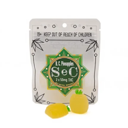 B.C. pineapple edibles 100mg THC cannabis edibles