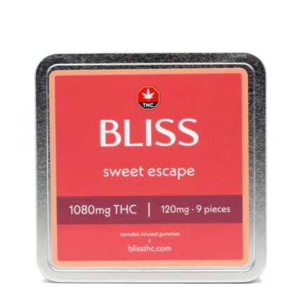 Bliss sweet escape 1080mg THC cannabis edibles