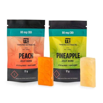 Buy 80mg CBD JELLY BOMBS Gummies – Twisted Extracts