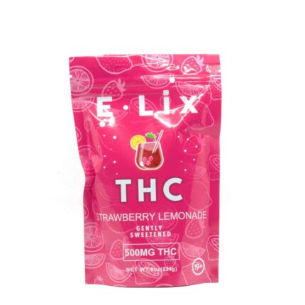 Buy E Lix 500mg THC Strawberry Lemonade Drink Mix