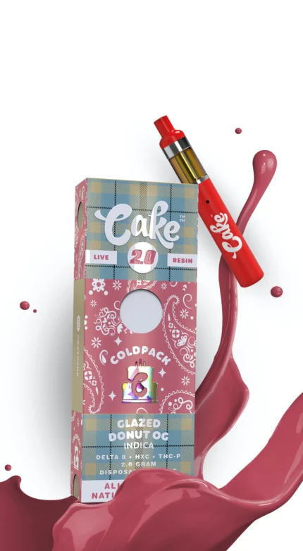 Cake 2.0 Coldpack D8 + HXC + THCP Disposable Vape Cartridge