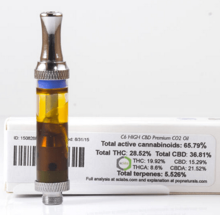 CBD Cannatonic Cannabis Co2 Oil Cartridge