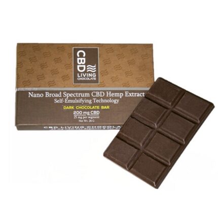 CBD living chocolate bar cannabis edible