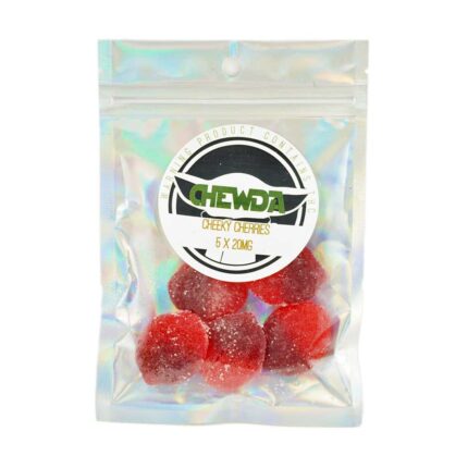 Chewda cheeky cherries THC gummies cannabis edibles