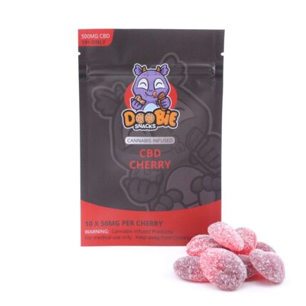 Doobie snacks cherry CBD gummies 500mg cannabis edibles