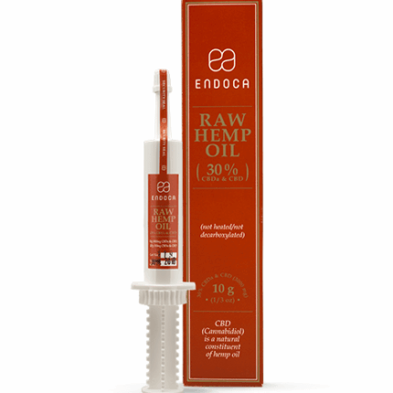 Endoca RAW Golden Hemp Oil 3000mg CBD+CBD a (30%)