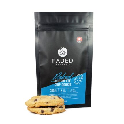 FADED Edibles Baked AU – Chocolate Chip Cookies 200mg THC