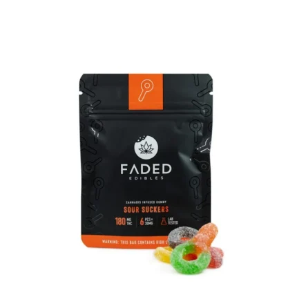 Faded cannabis co sour suckers cannabis edibles