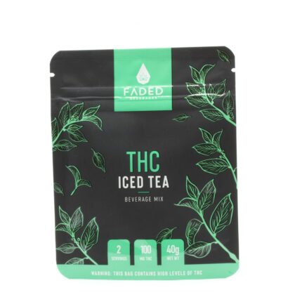 Faded THC iced tea mix cannabis edible