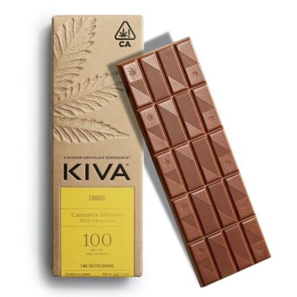 Kiva churro milk chocolate bar 100mg THC cannabis edible