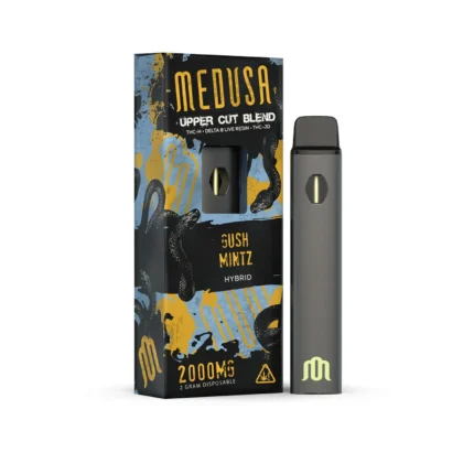 Medusa Upper Cut Blend THC-h + Live Resin Delta 8 + THC-jd Disposable Vape Carts (2g)