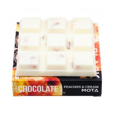 MOTA peaches and cream white chocolate cubes cannabis edibles