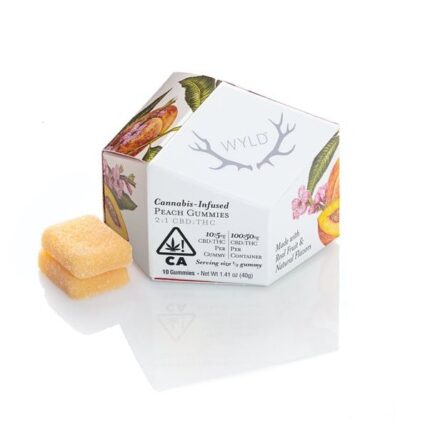 Peach 2:1 CBD + Hybrid Enhanced Gummies 100:50mg