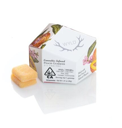 Peach 2:1 CBD + Hybrid Enhanced Gummies 100:50mg