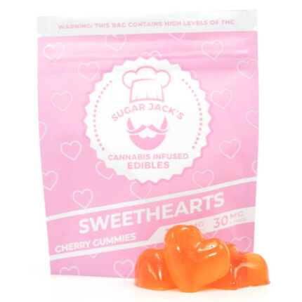 Sugar Jack’s cherry sweethearts 150mg THC cannabis edibles
