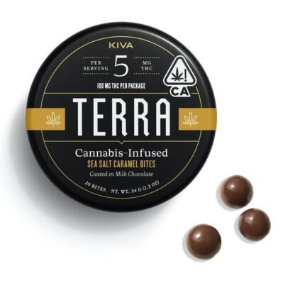 Terra sea salt caramel bites 100mg THC cannabis edibles
