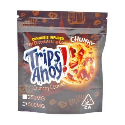 Trips Ahoy chunky chocolate chip cookies 500mg THC cannabis edibles